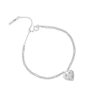 Olivia Burton Silver Plated Classic Heart Bracelet