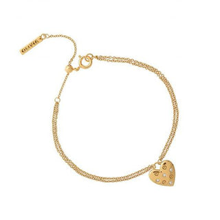 Olivia Burton Yellow Gold Plated Classic Heart Bracelet