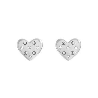 Olivia Burton Silver Classic Heart Stud Earrings