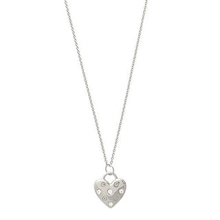 Olivia Burton Silver Plated Classic Heart Crystal Necklace