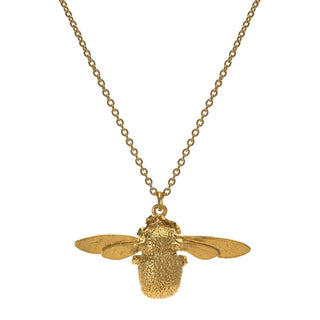 Alex Monroe Yellow Gold Vermeil Large Bumblebee Necklace