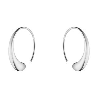 Georg Jensen Silver Large Mercy Hoop Earrings