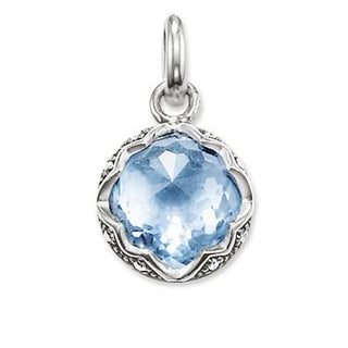 Thomas Sabo Silver And Synthetic Blue Spinel Pendant
