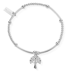 Chlobo Silver Tree Of Life Heart Bracelet