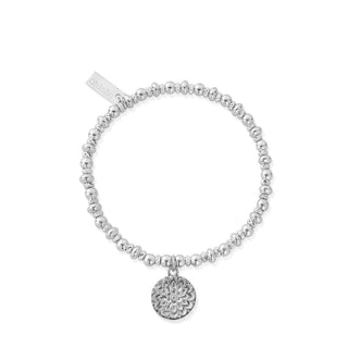 Chlobo Silver Didi Sparkle Moon Flower Bracelet
