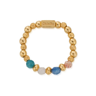 Chlobo Yellow Gold Plated Shadows Of Peace Ring