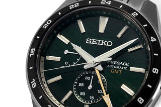 Seiko Presage Gents Green Prestige Gmt Automatic Watch