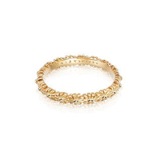 Daisy London Yellow Gold Plated Daisy Ring - Size L