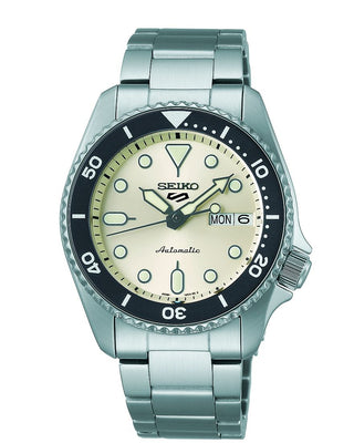 Seiko 5 Sports 38mm Skx Ivory Automatic Watch