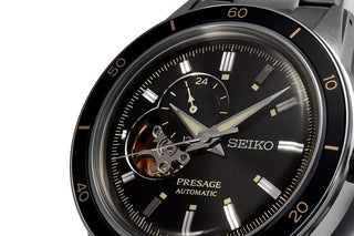Seiko Presage Gents Stainless Steel Black Automatic Watch