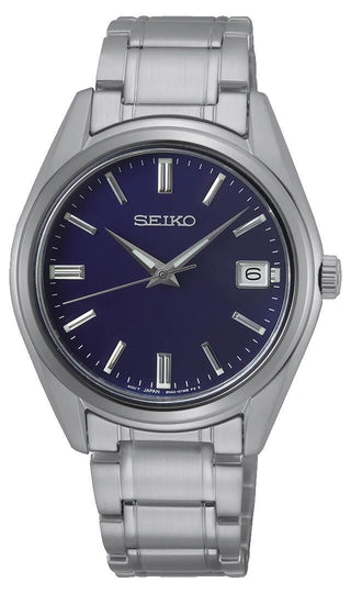 Seiko Gents Stainless Steel Blue Quartz Watch