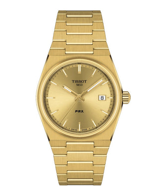 Tissot Unisex Yellow Gold Plated Prx Watch