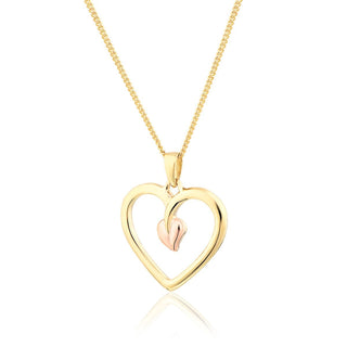 Clogau 9ct Yellow Gold Tree Of Life Heart Necklace