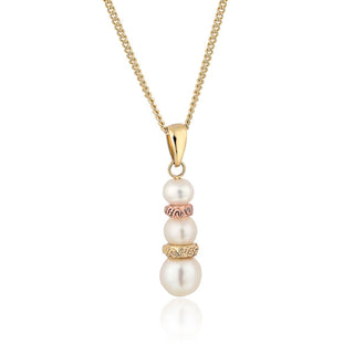 Clogau 9ct Yellow Gold Tree Of Life Pearl Necklace