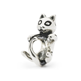 Trollbeads Silver Cheerful Cat Bead