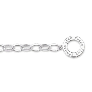 Thomas Sabo Silver Charm Chain Necklace - 60cm