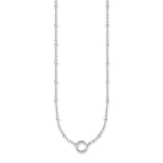 Thomas Sabo Silver Fine Chain Circle Charm Necklace - 40/45cm