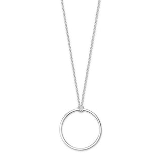 Thomas Sabo Silver Circle Charm Necklace Chain - 70cm