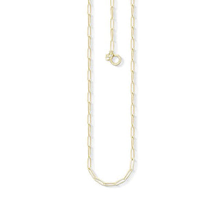 Thomas Sabo Yellow Gold Plated Charm Necklace Chain - 45cm