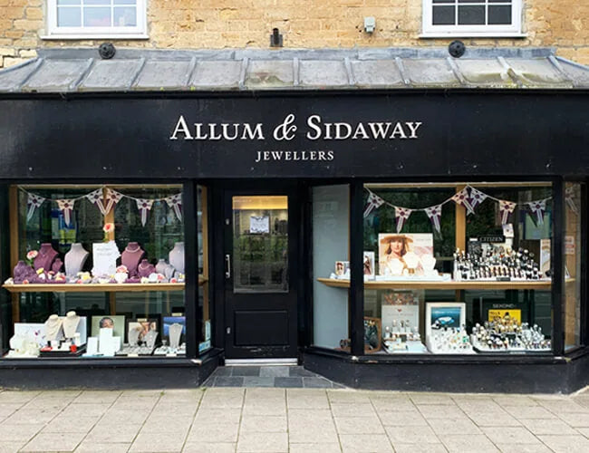 The traditional Allum & Sidaway jewellery store in Gillingham.